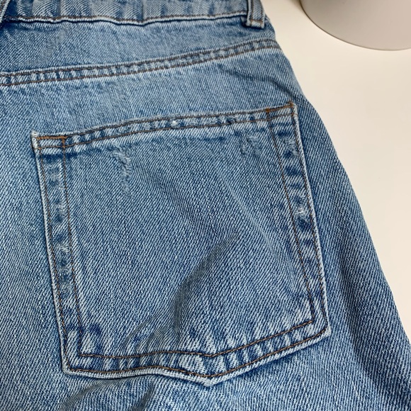 TopShop Light Blue Jean Bermuda Shorts - Picture 7 of 9